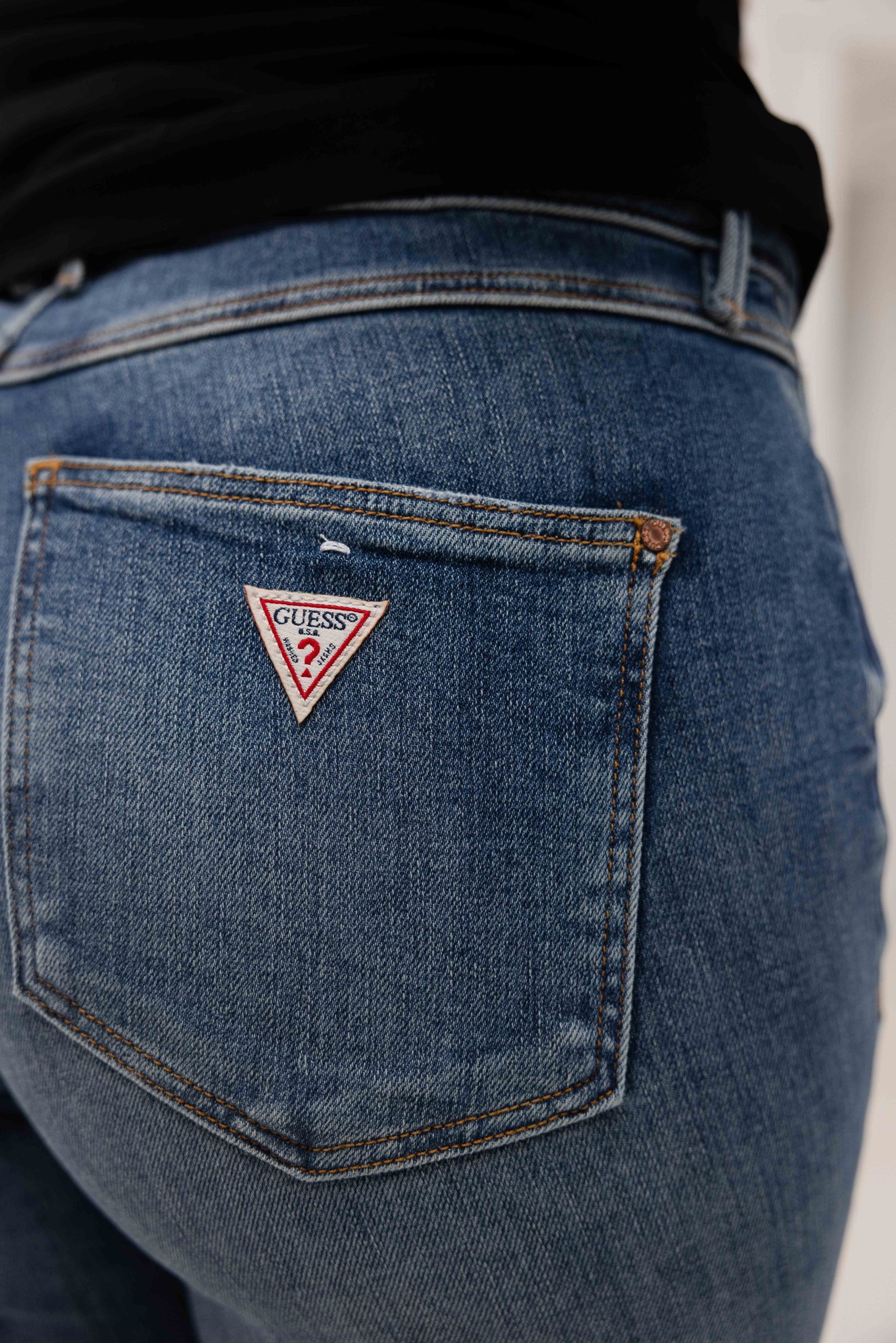 Guess 1981 Skinny Jeans Dames Blauw