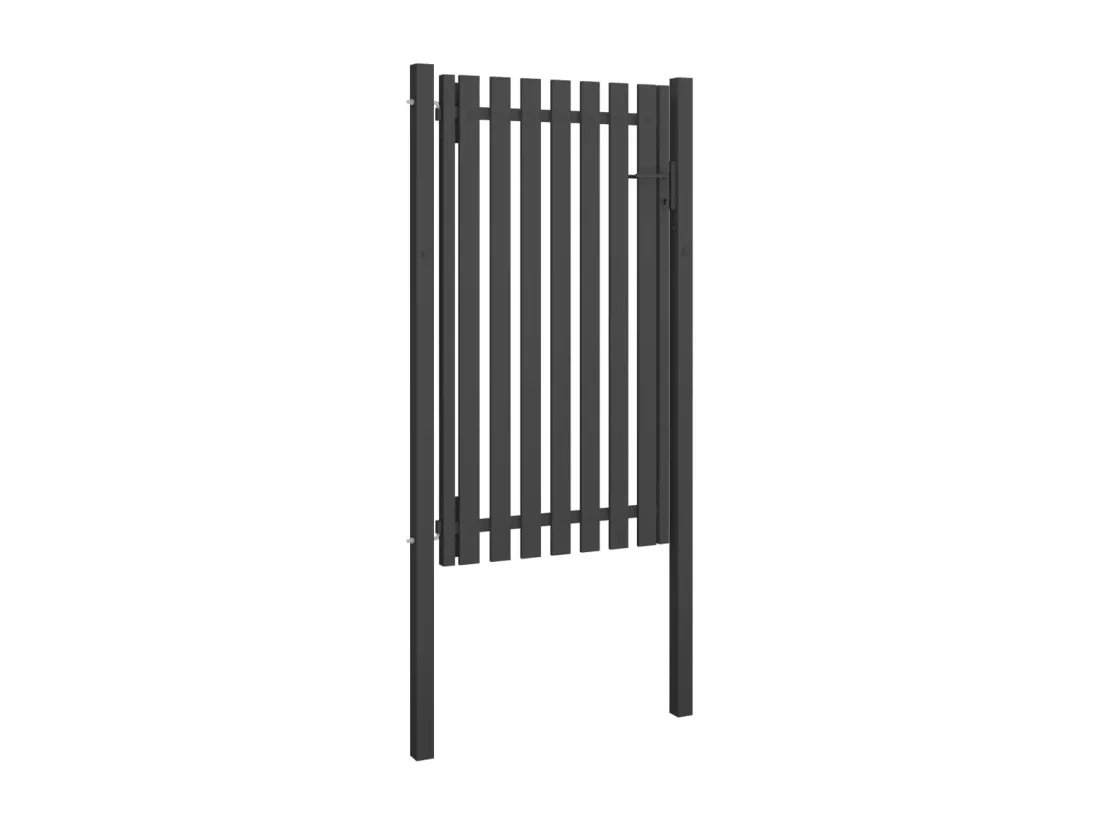 Portail de cl?ture de jardin Acier 1x2,25 m Anthracite