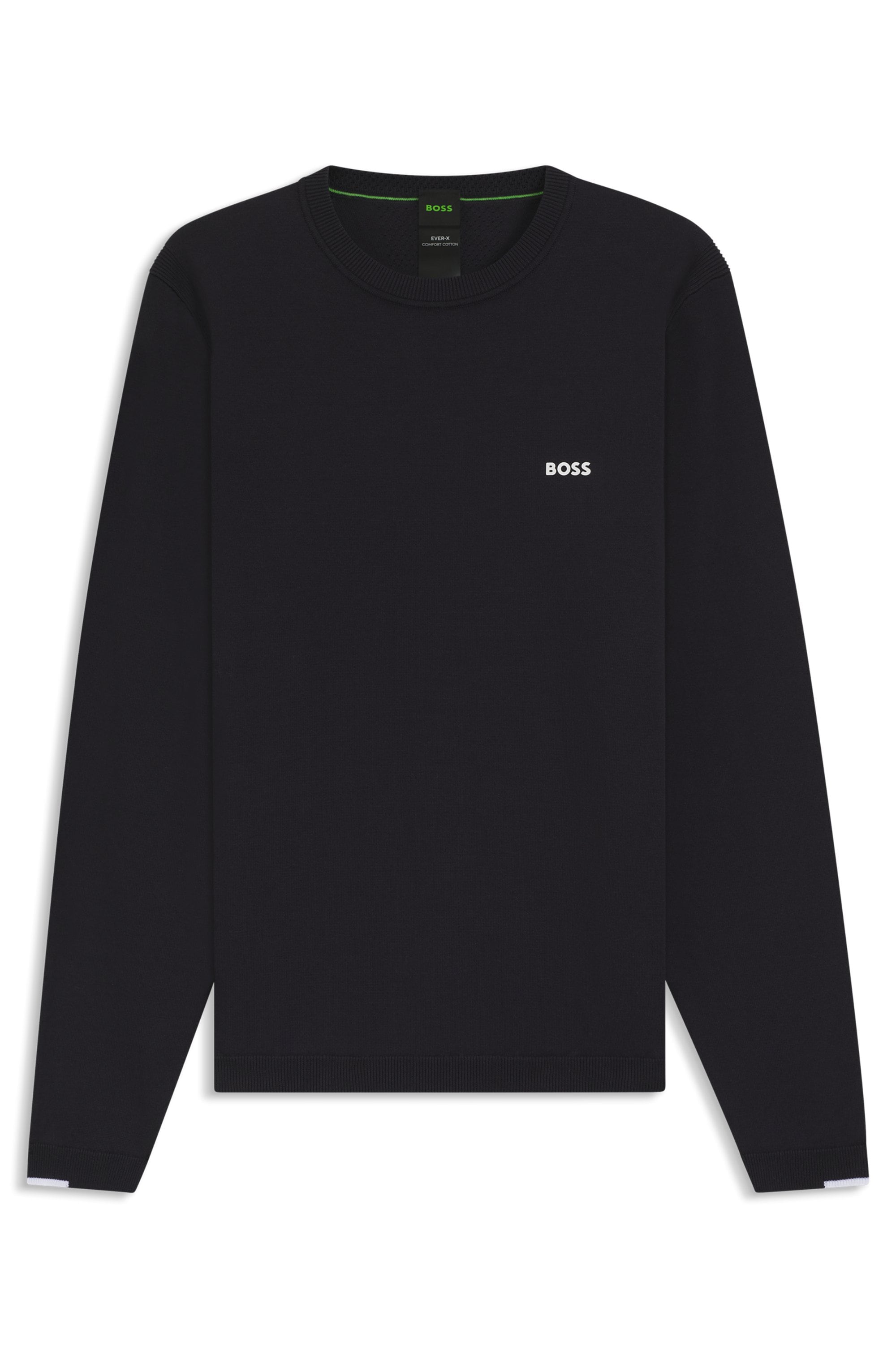 BOSS GREEN Rundhalspullover »K Ever-X CN«, mit Logo-Schriftzug