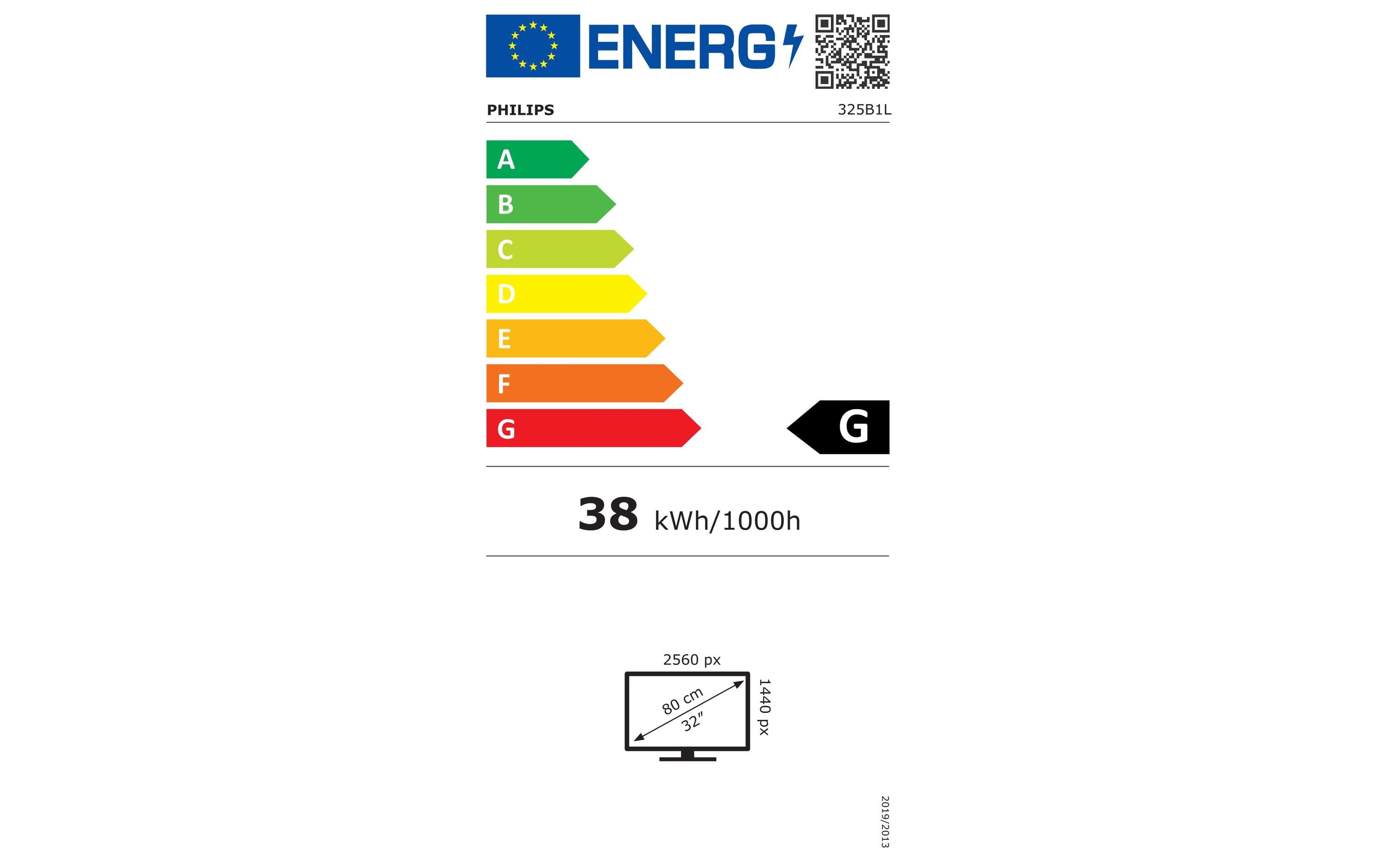 Monitor 325B1L/00<br>31.5-Zoll-Monitor mit Quad-HD-Auflösung, USB-Hub sowie vielen ergonomischen Einstellungen und energiesparenden Technologien