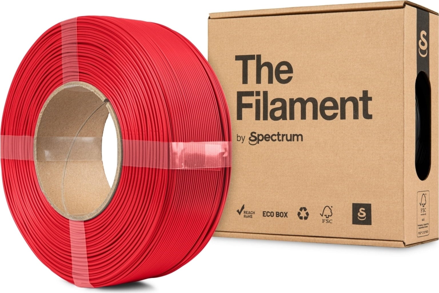 The Filament  Refill ASA Pure Red, 1,75 mm / 1000 g    Wetterfest, UV-beständig, formstabil & ohne Spule in Pure Red