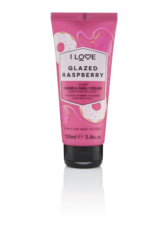 I Love Scents Hand & Nail Cream Glazed Raspberry100ml