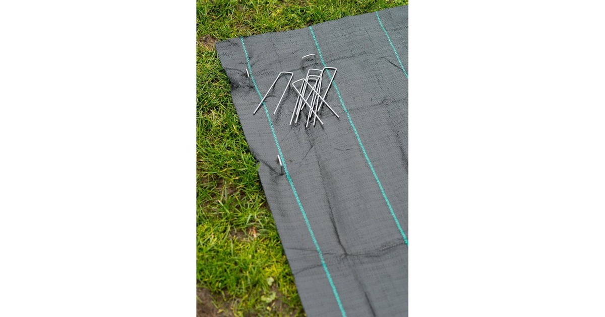 NatureGronddoek Incl. pennen grondzeil  (Zwart, 2 x 5m)