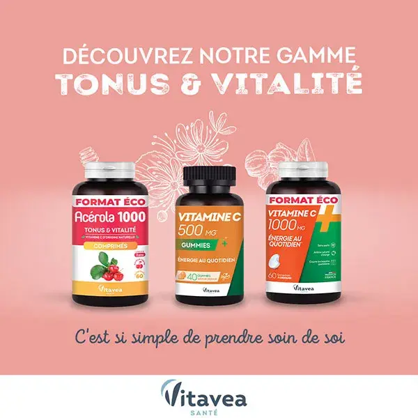 Vitavea Acerola 1000mg Vitamina C Energia e Vitalidade 30 gomas