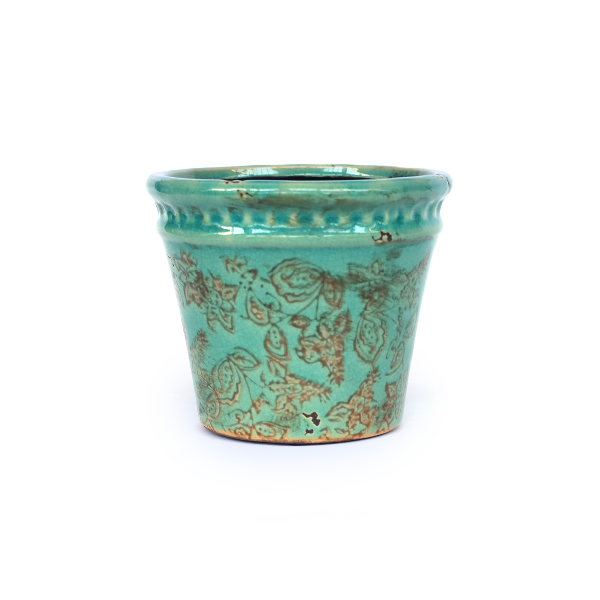 Pflanztopf 'Chinois' S im Vintagelook, Keramik, H 13 cm, Ø 15,5 cm günstig bestellen