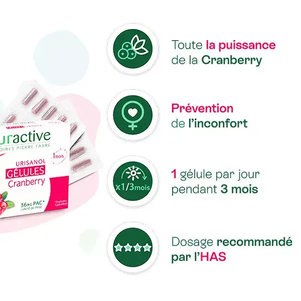Naturative Urisanol Cranberry 30 cápsulas