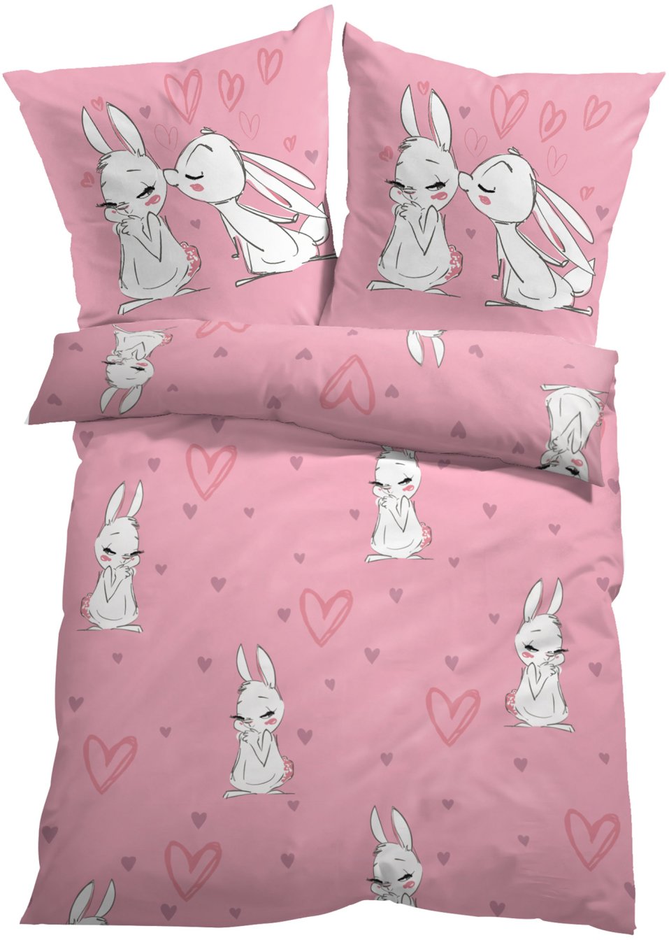 Parure de lit avec lapins