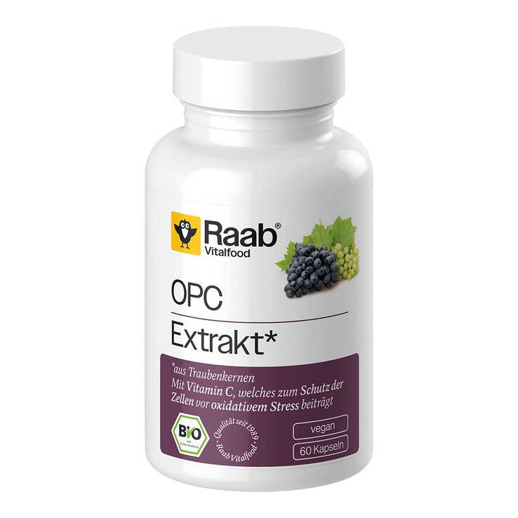 Raab Vitalfood OPC Extrakt Kapseln Bio, 60 St