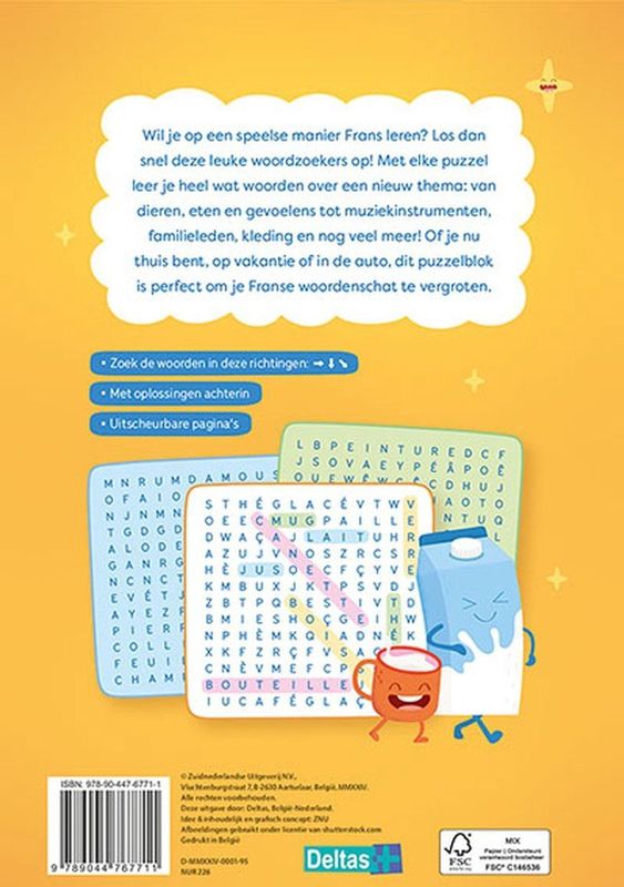 Deltas - Woordzoekers - Boek - Frans - Puzzelboek