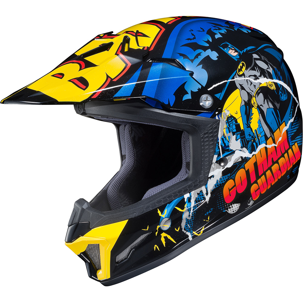 HJC - Casque Enfant CL-XY II Batman DC Comics MC23 / Bleu / Jaune / Rouge / Noir