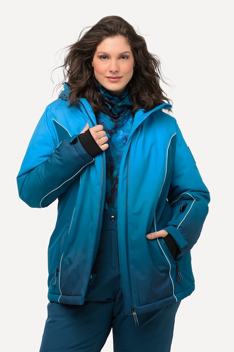 Performance-Jacke, Farbverlauf, wasserdicht, Schneefang
