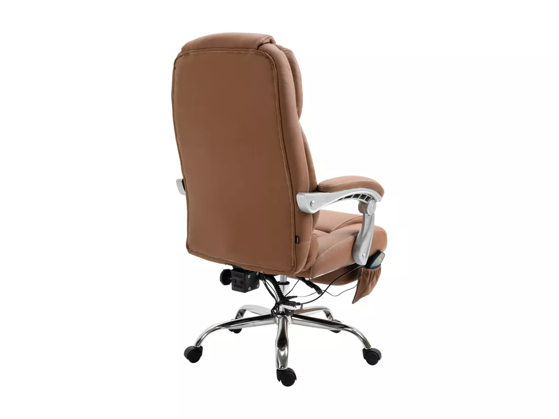Chaise de bureau - Similicuir - Marron clair - Pacific