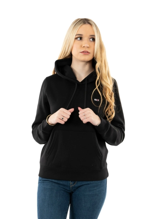 Sweat tommy jeans regular fleece bds black