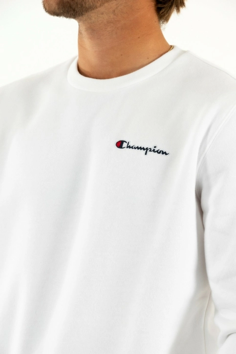 sweat champion crewneck blanc