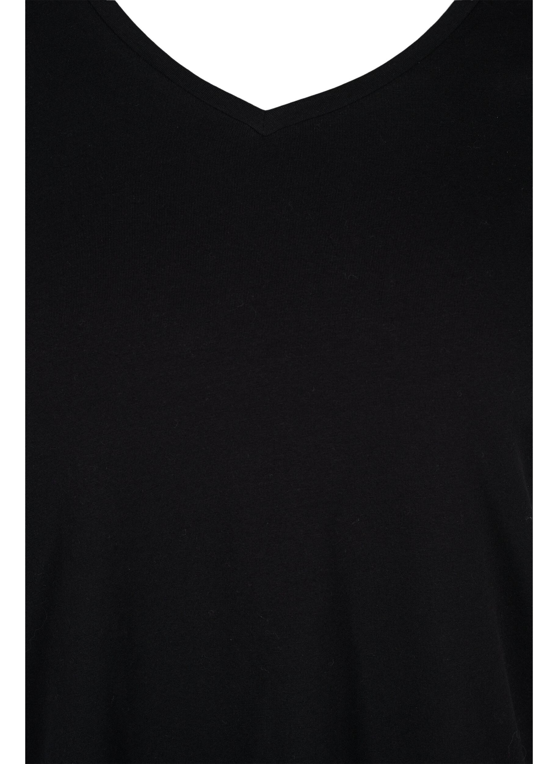 Basis t-shirt med v-hals