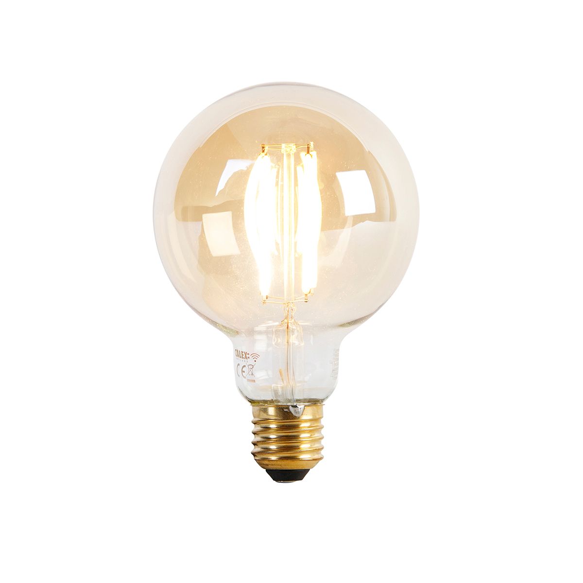 Smart E27 LED lamp G95 goud 7W 806 lm 1800K - 3000K