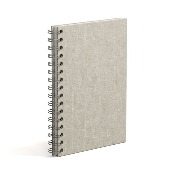Notatbok A5 Ulinjert Linen 90 Sider Bigso Box of Sweden