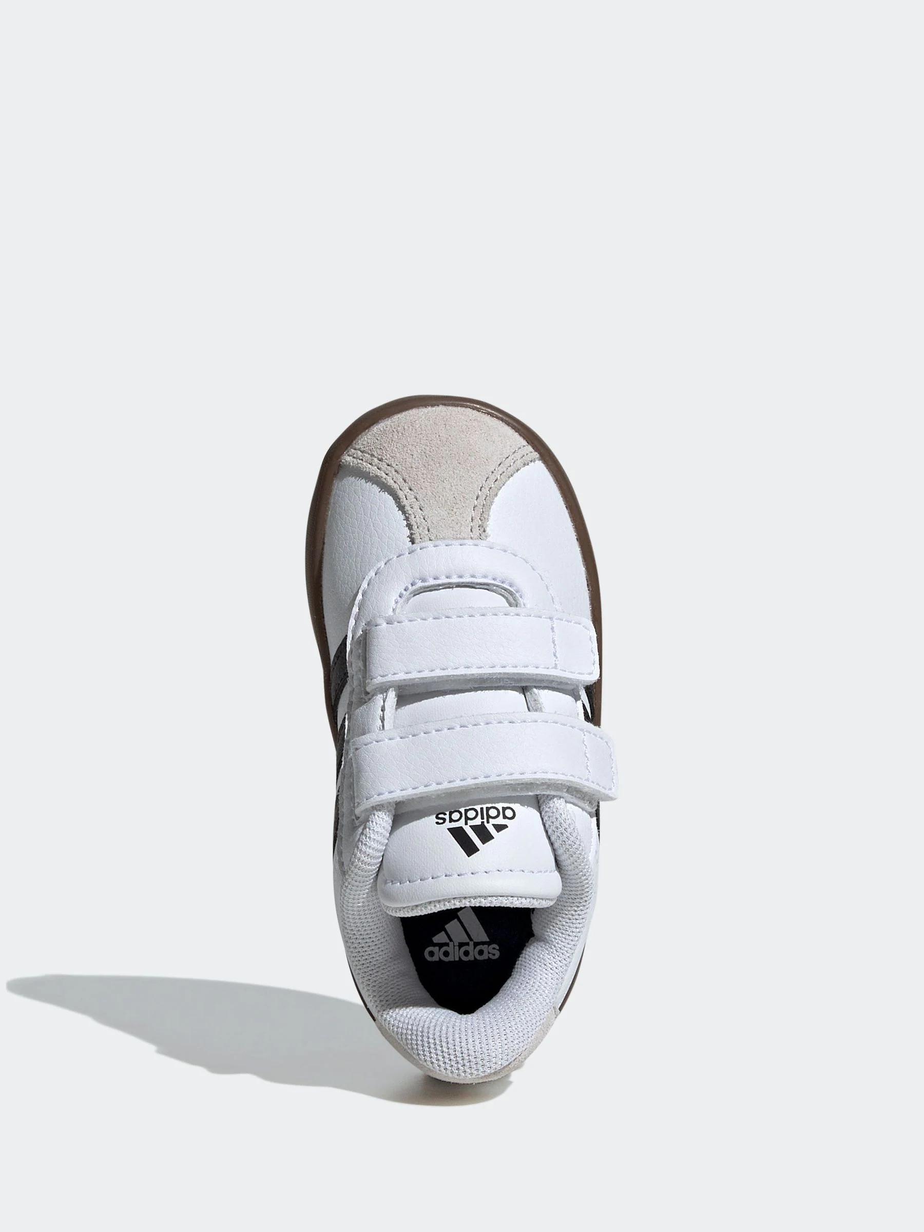 Wit/zwart - adidas Vl Court 3.0 Klittenbandsneakers voor zuigelingen