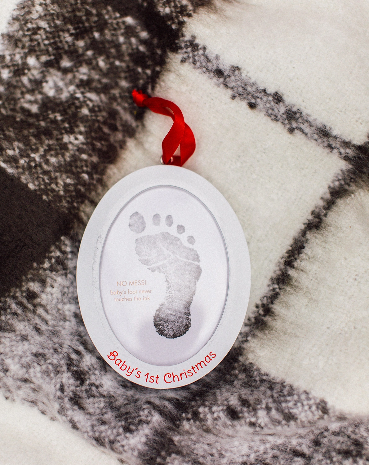 Abdruck-Set BABY'S 1ST CHRISTMAS in weiß