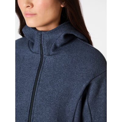 Damen-Funktionsjacke Schurwolle, Navy