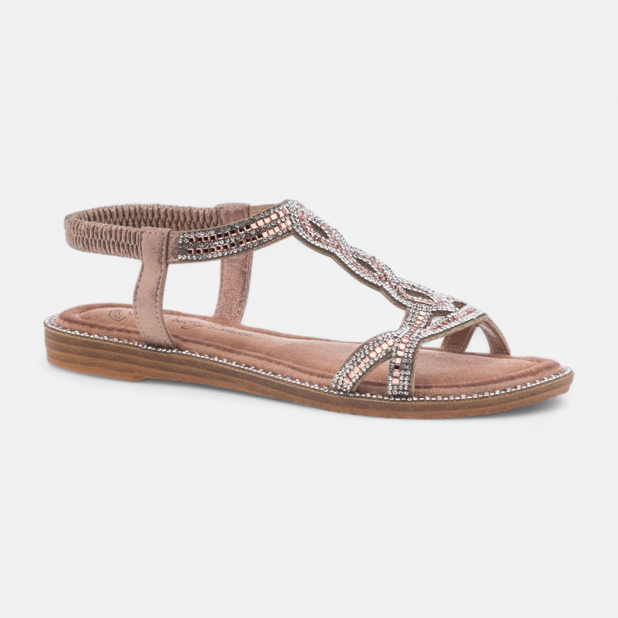 Nu-pieds Femme rose