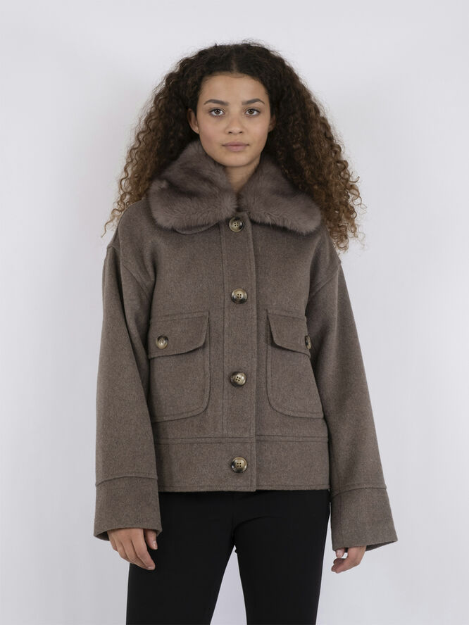 Neo Noir Pitti Wool Jacket Iron
