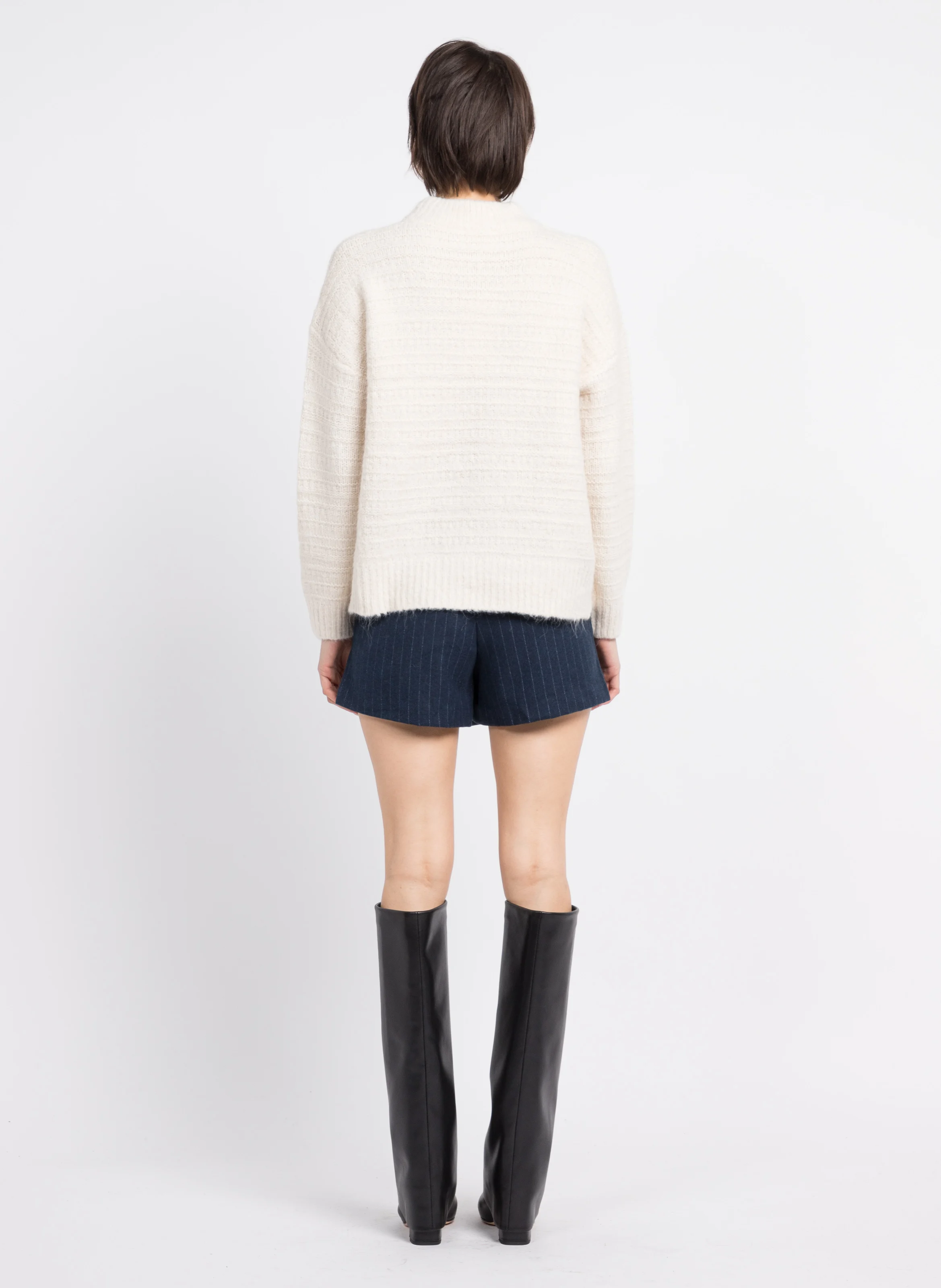 NOLAN - Bottes en cuir de veau| Noir