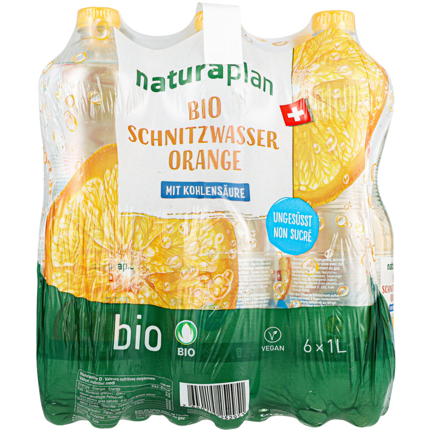 Naturaplan Schnitzwasser Orange 6x1l