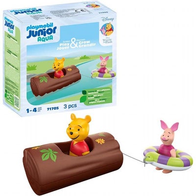 Playmobil 71705 1.2.3: Aqua & Disney Ole Brumm & Nasses Vanneventyr Byggesett