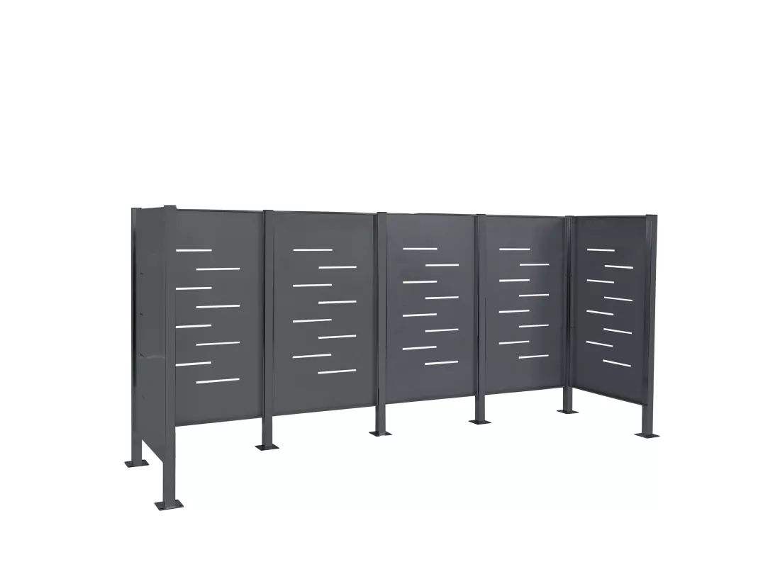 Clôture pour poubelles MCW-J55, anthracite