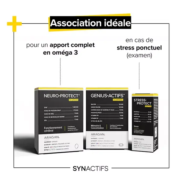 Aragan - Synactifs - Geniusactifs® - Memória - Bacopa - 30 comprimidos