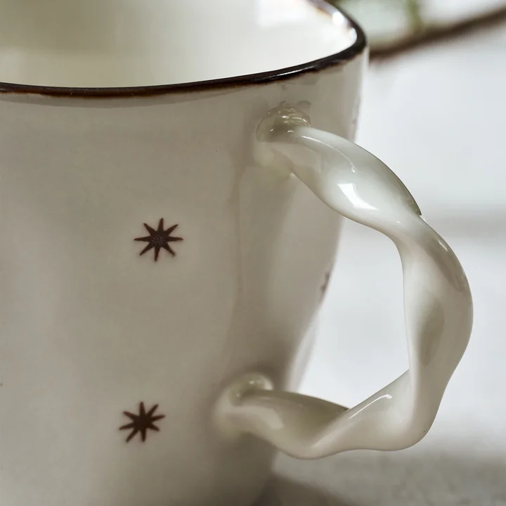 House Doctor - Starry Tasse, weiss (2er-Set)