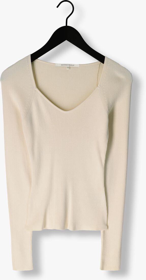 SECOND FEMALE beige second female trui solia knit v-neck
