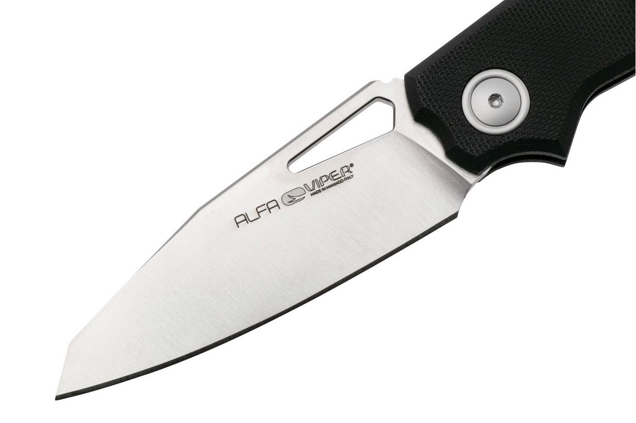 Viper Alfa V6020GB, Satin CPM MagnaCut, Black G10 zakmes, Simone Tonolli design