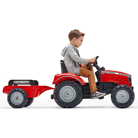 Falk Toys Massey Ferguson traktor med vogn