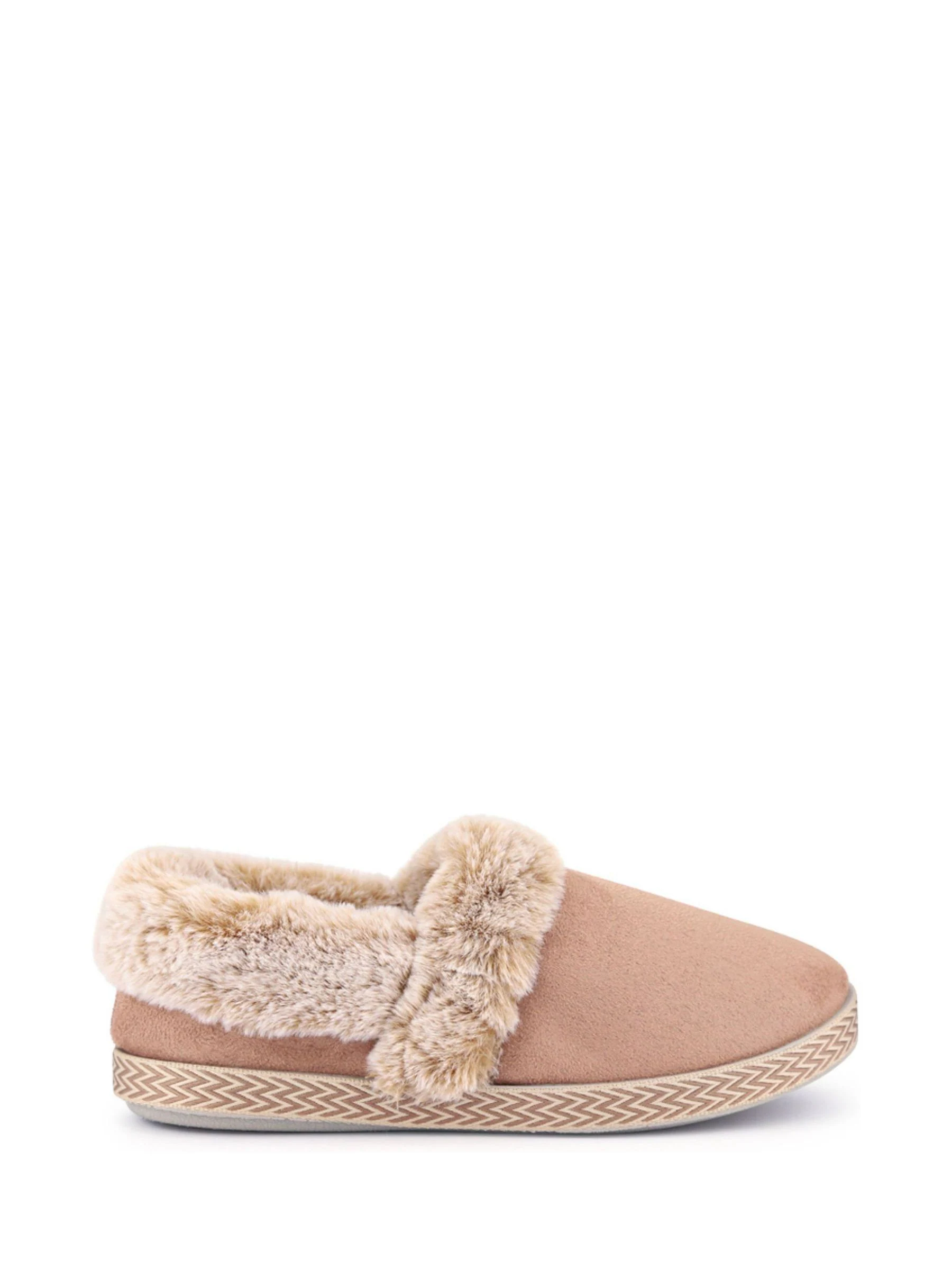 Crème - Pavers Warm Lined Memory Foam Slippers