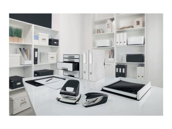 Leitz WOW 5008 - Hullstanser - 30 ark / 3 mm - plast, metall - svart