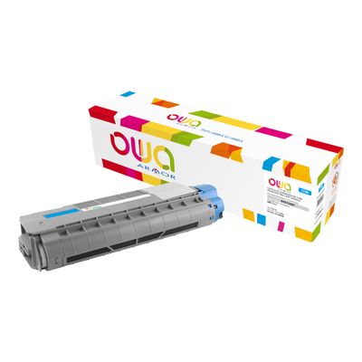 Cartouche laser compatible OKI 44315307 - cyan - Owa K15980OW