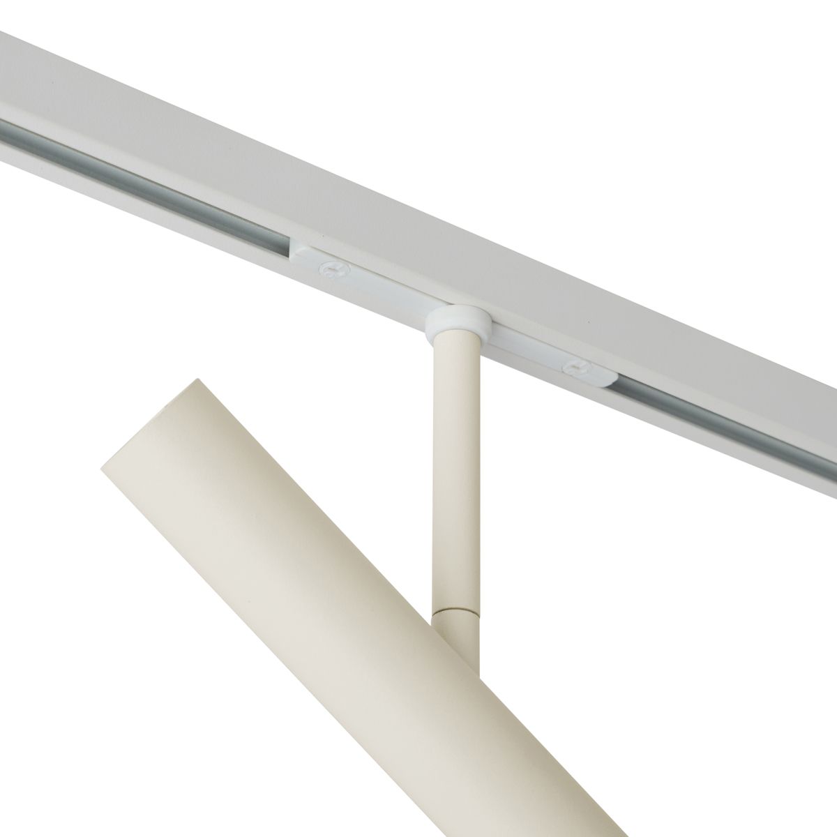 Moderne spot beige met wit voor railsysteem 1-fase - Slimline Avery