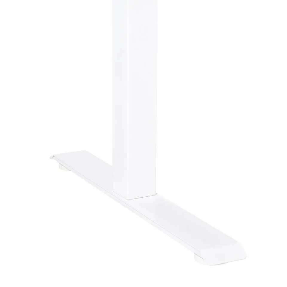 DESTINES - Verstelbaarbureau - Wit/Lichtbruin - 160x72 cm - Vezelplaat