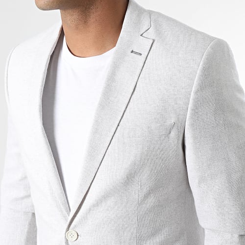 Veste Blazer Blanc Chiné