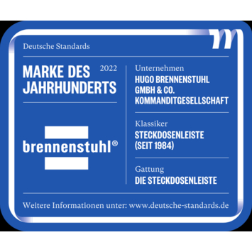 Brennenstuhl stekkerdoos 10-voudig zilver 2 Meter