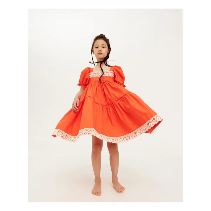 The Middle Daughter Robe Popeline Know Full Well | Orange