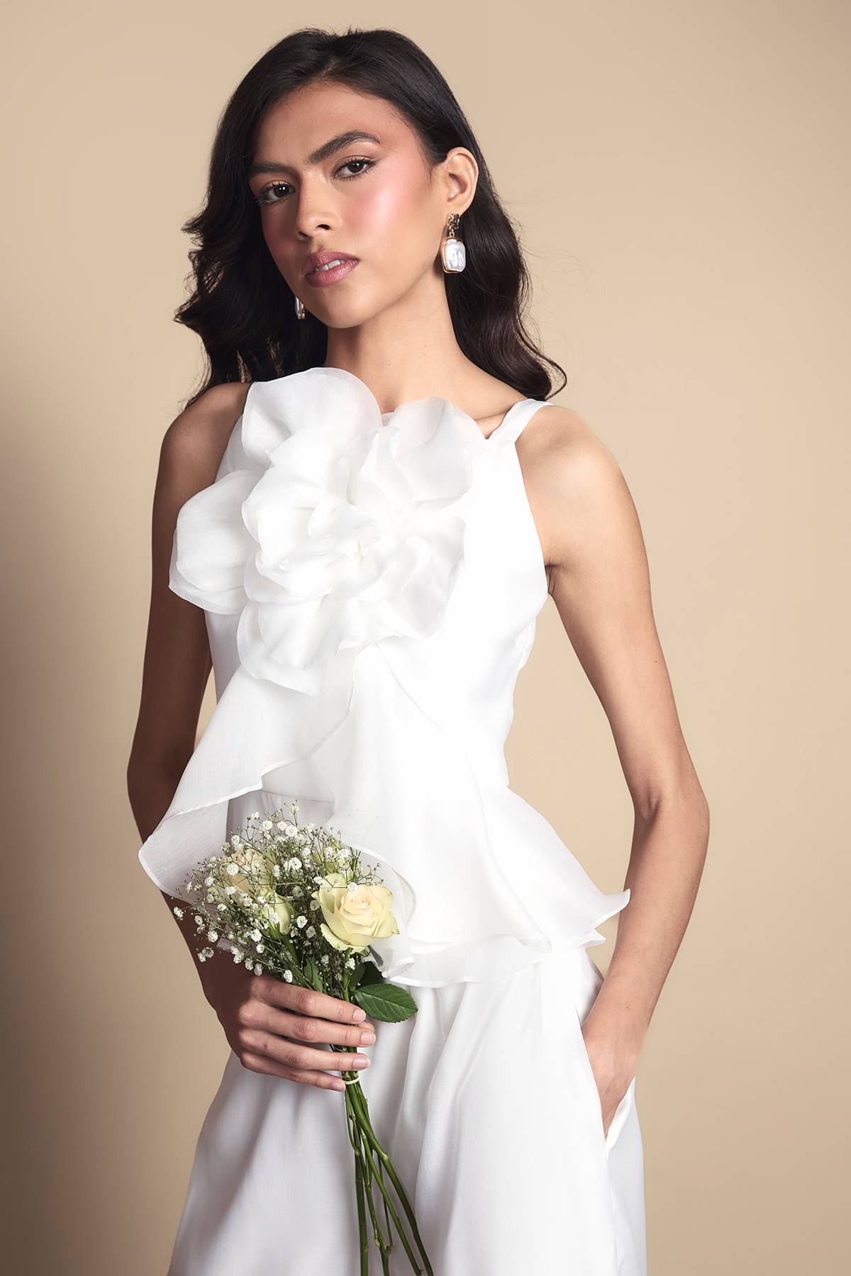 Coast Haut De Mariage En Organza À Fleur 3D