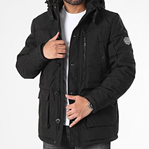 Parka Capuche Tradson 02v666 Noir