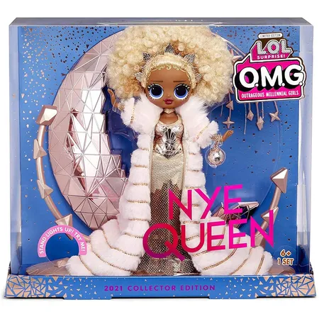 MGA Entertainment L.O.L. Surprise OMG 2021 Holiday Collector Modepuppe - NYE Queen