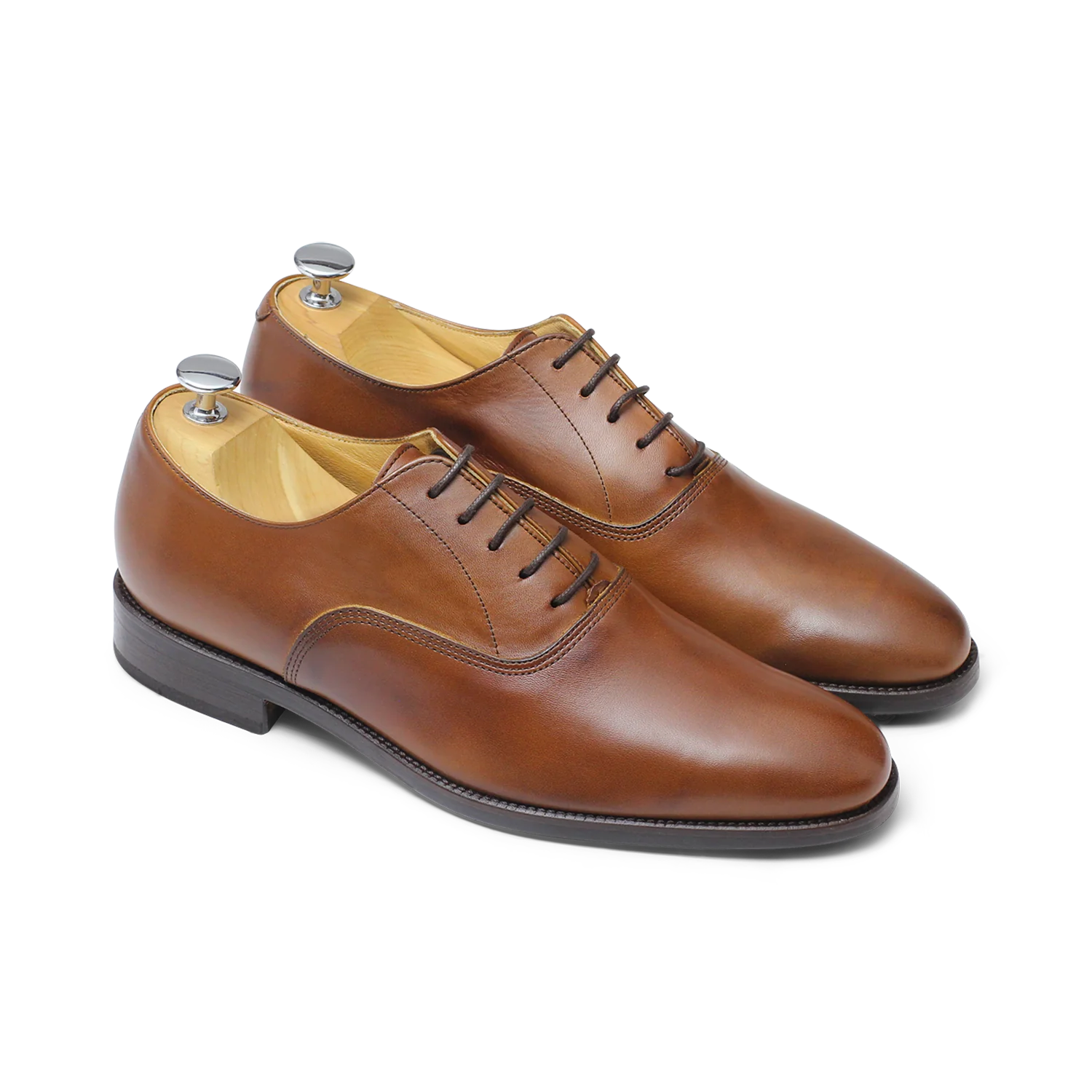 Traker-Richelieu en cuir satin light