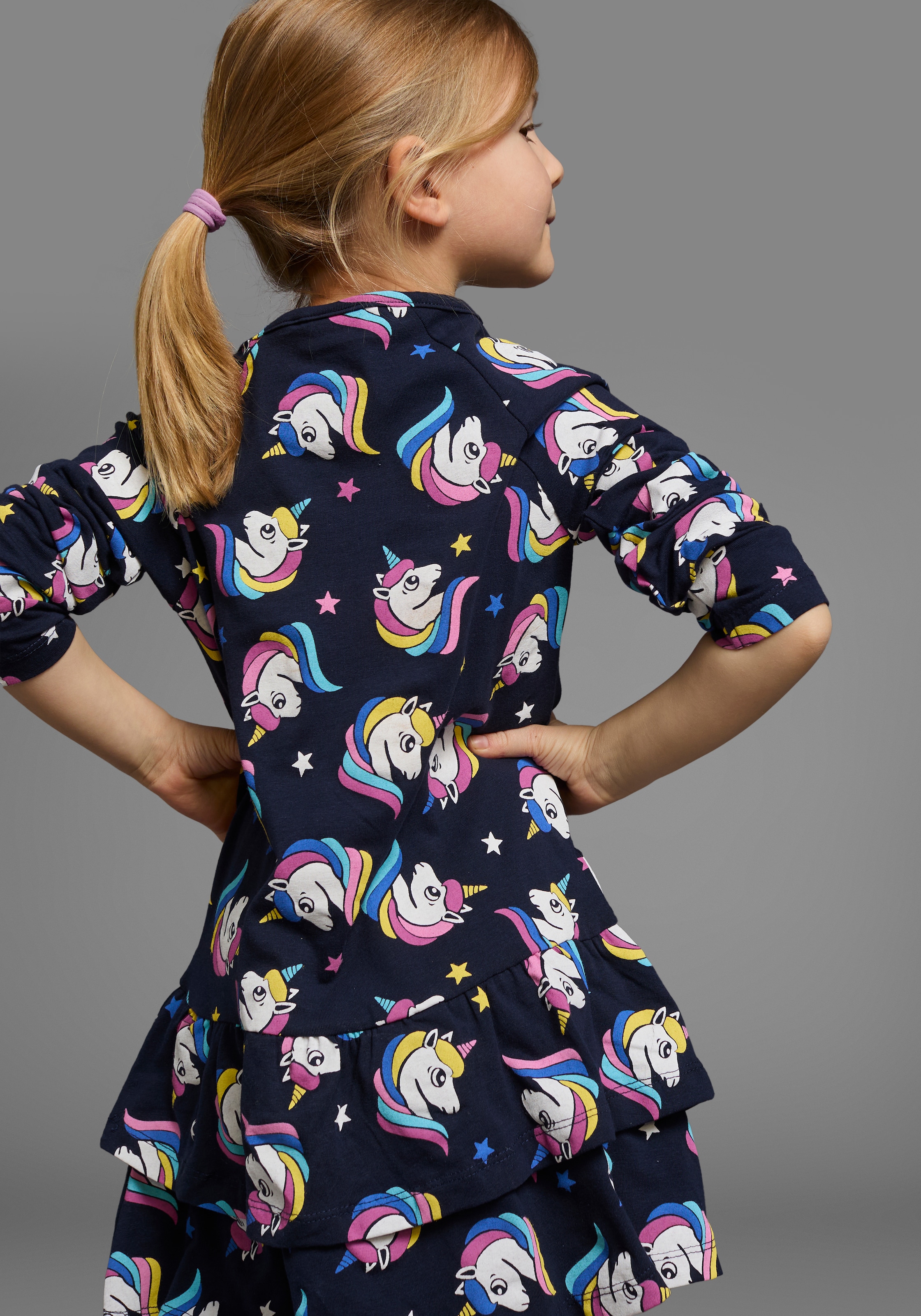 KIDSWORLD Jerseykleid »für kleine Mädchen« festliche Anlässe,  kniefreie Länge,  eleganter Stil