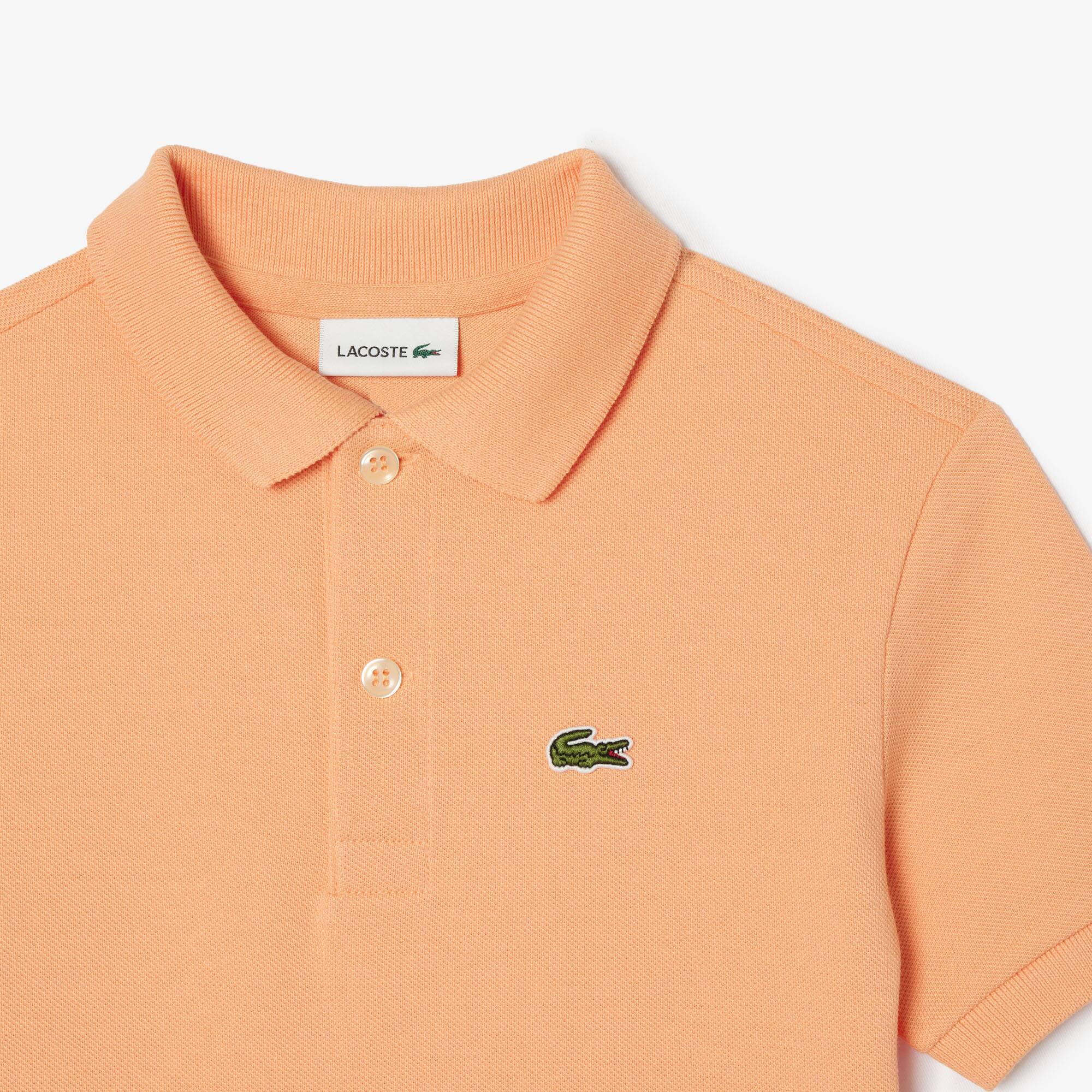 Regular Fit Lacoste-Kinder-Polo aus Petit Piqué Poloshirts - Orange - Lacoste - Kinder
