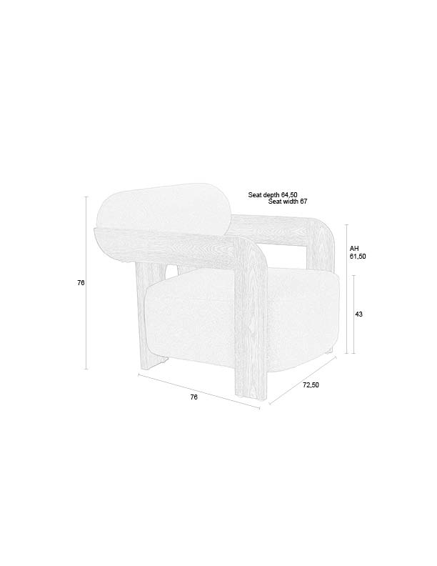 Fauteuil Oolong beige